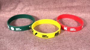 All three consent bands, showing the small branding on the back that reads "consentbands.com/".
