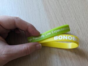 Bands from play parties in San Francisco (not by Consentbands.com). Photo credit: stephthegeek